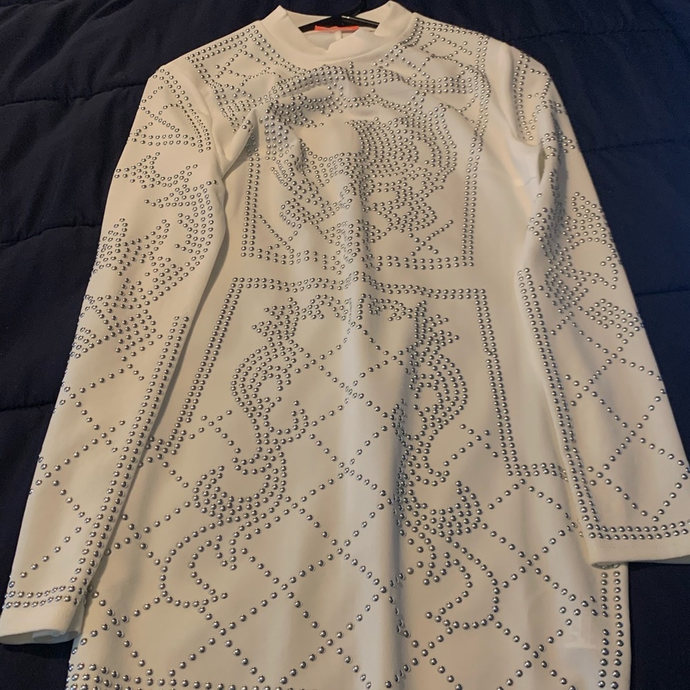 Long sleeve mini dress